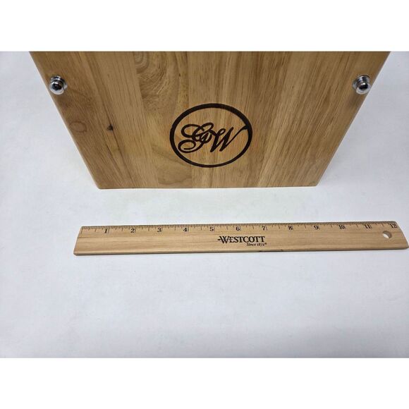 GUNTER WILHELM EXECUTIVE CHEF SERIES WOODEN KNIFE BLOCK 15 SLOT BLOCK ONLY - Picture 2 of 8